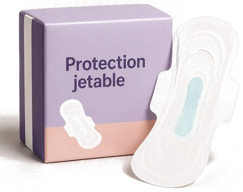 Paquet de serviettes hygiéniques jetables